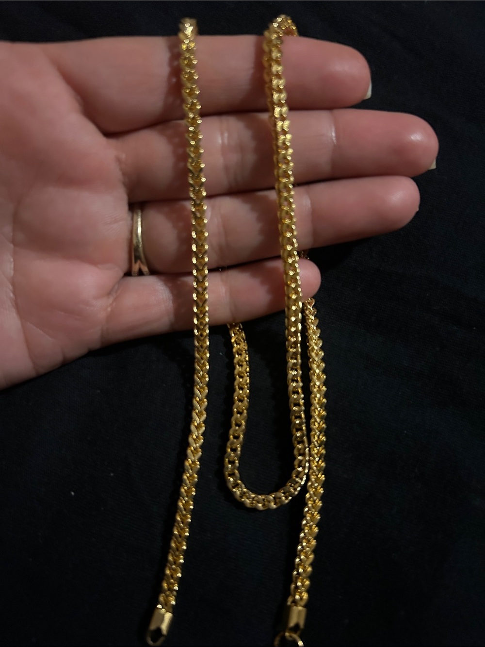 Gold-Tone Rope Chain
